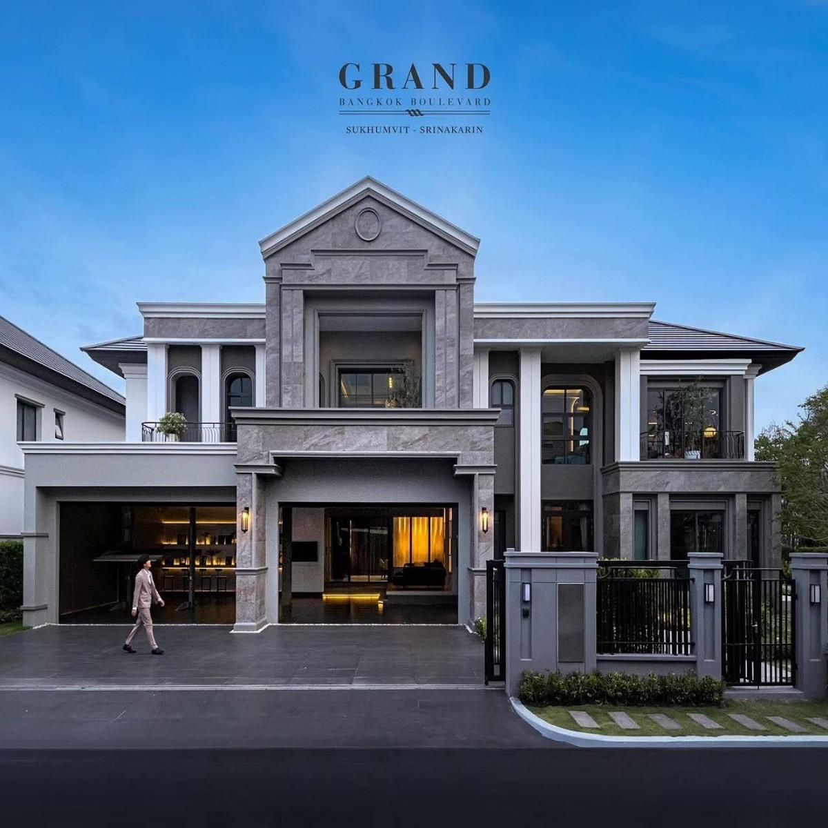 For SaleHousePattanakan, Srinakarin : (sale) Reservation missed 🌟 Instant discount 6,000,000 million baht 🔥 Last house of the project 📣 The most luxurious house The largest and best location, 2 minutes to Bangkok Patana School.