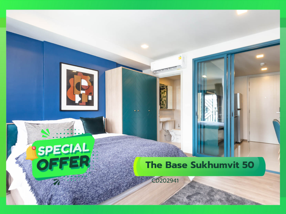 For SaleCondoOnnut, Udomsuk : THE BASE SUKHUMVIT 50, Located just two minutes from Onnut BTS Station