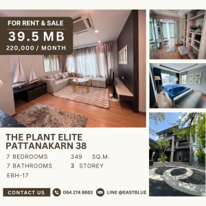 For SaleHousePattanakan, Srinakarin : For Rent & Sale - The Plant Elite Pattanakarn 38, 39 MB, 064-274-8883