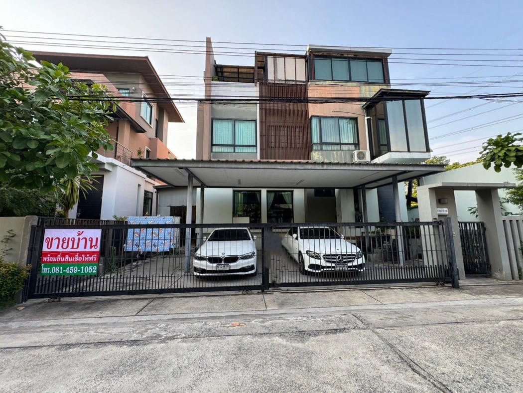 For SaleHouseRama 2, Bang Khun Thian : Single house for sale, 3-story luxury house, beautifully decorated, Sita Rama 2, 400 sq m., 77 sq m, corner house, lots of space.