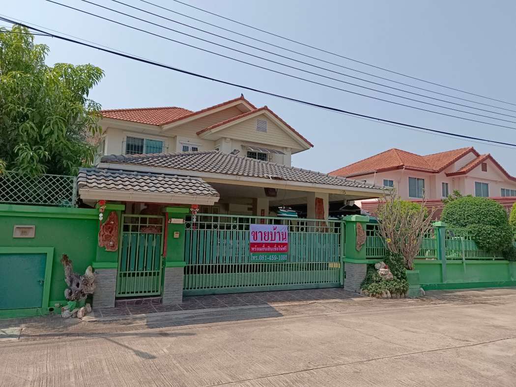 For SaleHouseEakachai, Bang Bon : Single house for sale, complete extension, pilings, house wont collapse, Manthika House, 300 sq m., 115 sq m.