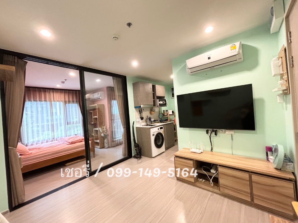 For RentCondoSamut Prakan,Samrong : LV129 Rent Aspire Erawan Prime, very beautifully decorated room, swimming pool view, free Wifi in the room, fully furnished, fully equipped common area #Next to BTS Erawan / Call 099-149-5164