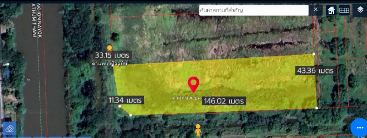 For SaleLandNakhon Nayok : Land for sale in Rangsit-Nakhon Nayong, Kharak Khlong. 14 Soi Suan Khlong Village 14