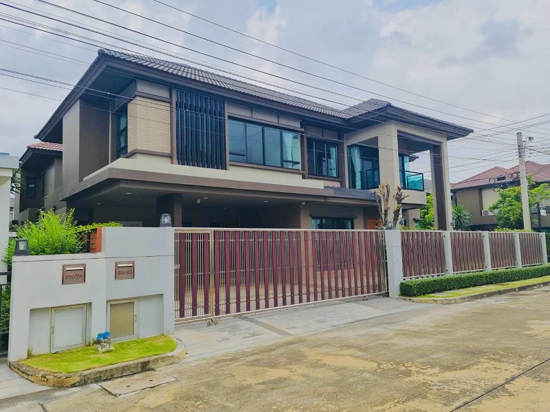 For SaleHouseNawamin, Ramindra : Corner detached house for sale, Life Bangkok Boulevard – Ramintra, Soi Ramintra 105 and 107, Khan Na Yao District, Bangkok.