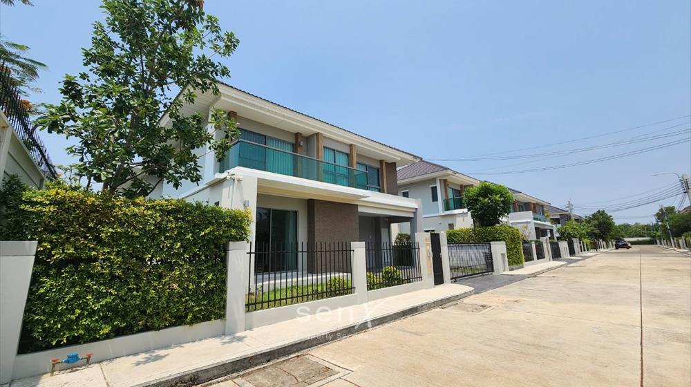 For SaleHouseNonthaburi, Bang Yai, Bangbuathong : Selling at cost price, 2-story detached house, Perfect Place Rattanathibet-Sai Ma Station, back side