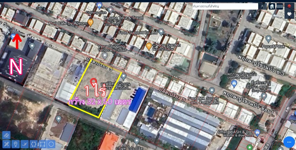 For SaleLandBangna, Bearing, Lasalle : Empty land for sale in Bangna, Soi Palat Priang, Bang Kaeo, Bang Phli, area 1 rai, near Kanchanaphisek Ring Road, Mega Bangna Mall, Suvarnabhumi Airport.