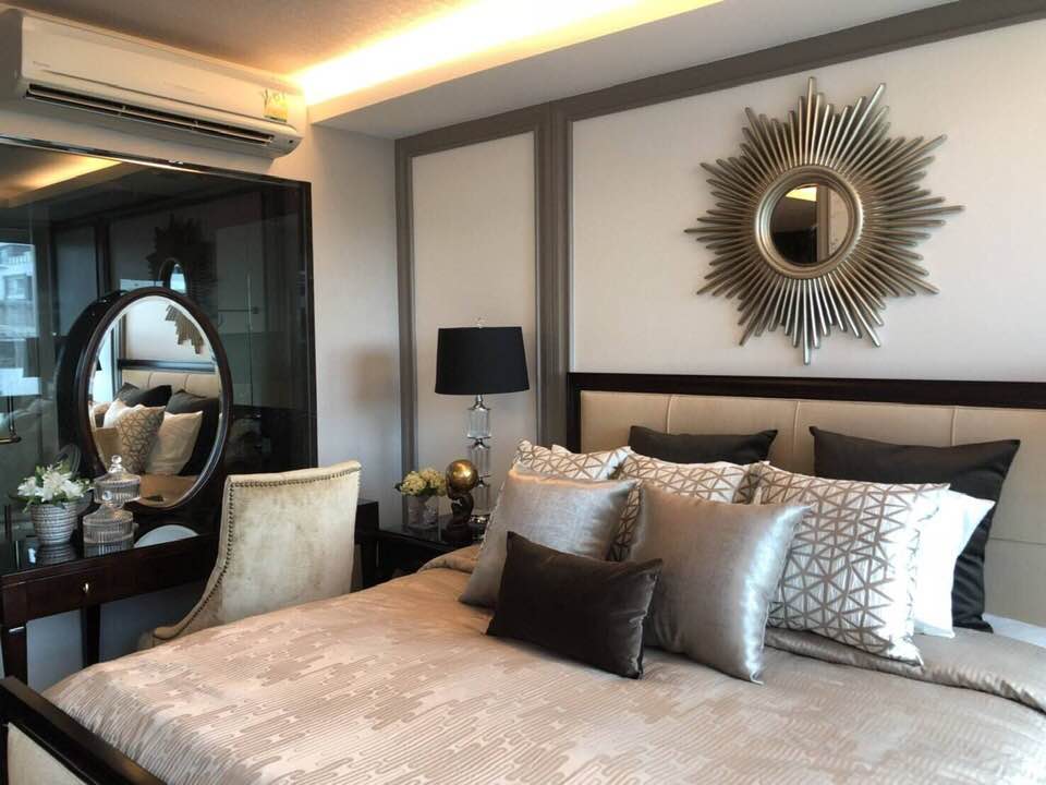 For SaleCondoSukhumvit, Asoke, Thonglor : Condo BTS Ekkamai The Address Sukhumvit 61, 2 bedrooms, 2 parking spaces, beautifully decorated, ready to move in.