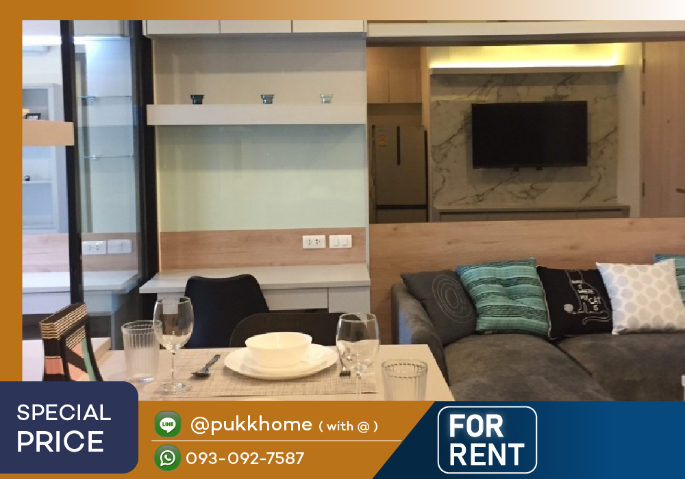 For RentCondoRama9, Petchburi, RCA : For rent: Life Asoke 🚄 next to MRT Phetchaburi / 36 sq m., decorated, ready to move in. Update rooms every day 📞 Line:@pukkhome (with @ )