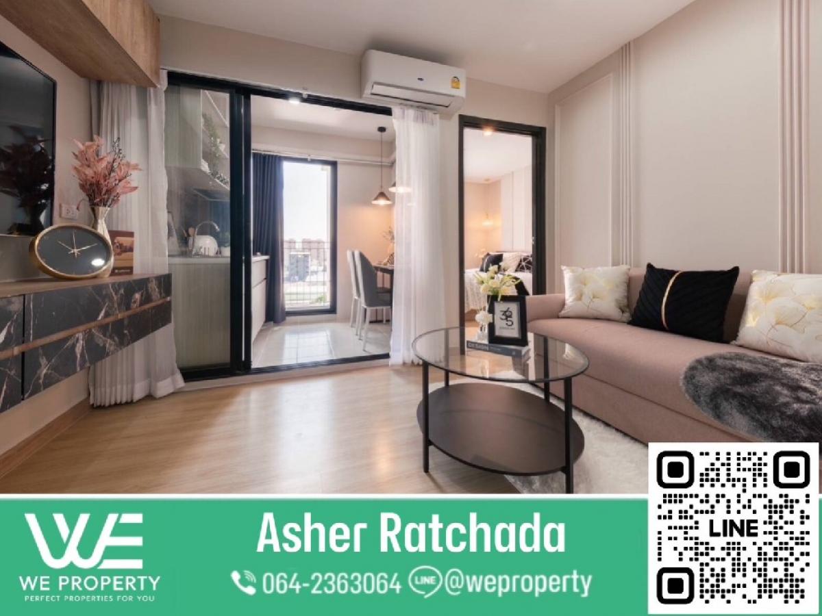 For SaleCondoRatchadapisek, Huaikwang, Suttisan : Shocking price!! Beautiful room, newly renovated⭐Asher Ratchada