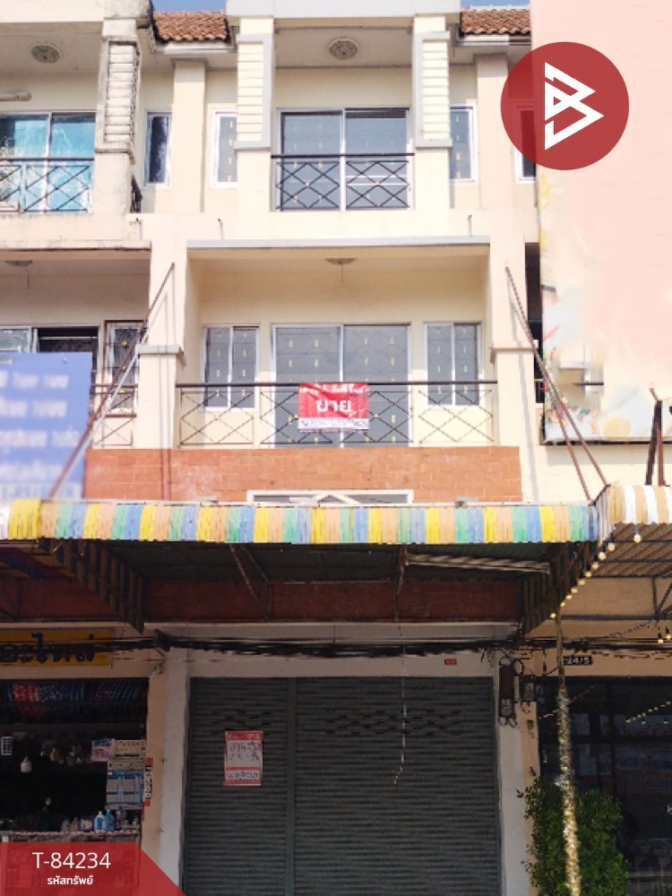 For SaleShophouseMin Buri, Romklao : 3-story commercial building for sale, area 18.2 square meters, Min Buri, Bangkok