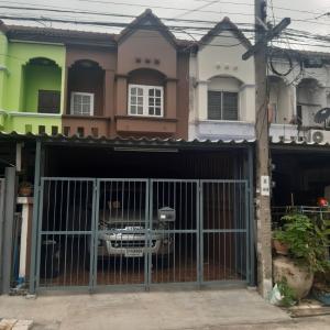 For SaleTownhouseMin Buri, Romklao : 2-story townhouse for sale Promsuk Village 1, area 18.1 square wah, 2 bedrooms, 2 bathrooms, main road, Suwinthawong Road, secondary road, Sam Wa Road, Soi 25, Bang Chan Subdistrict, Min Buri District, Bangkok