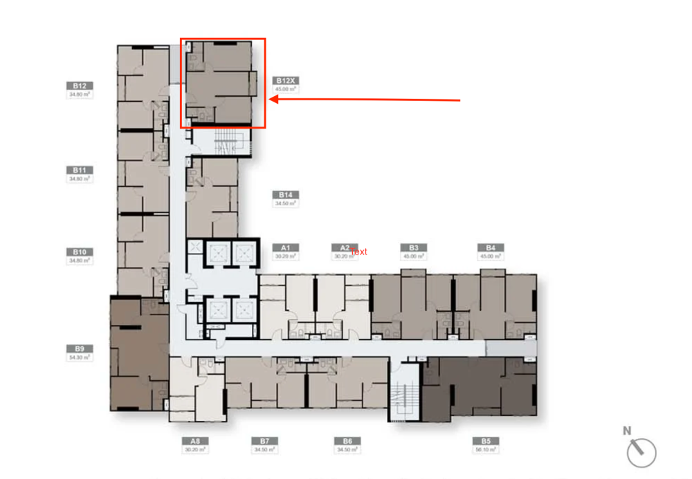 Sale DownCondoAri,Anusaowaree : Selling down payment noble evo ari, rare corner room, 45 sq m, 24th floor.