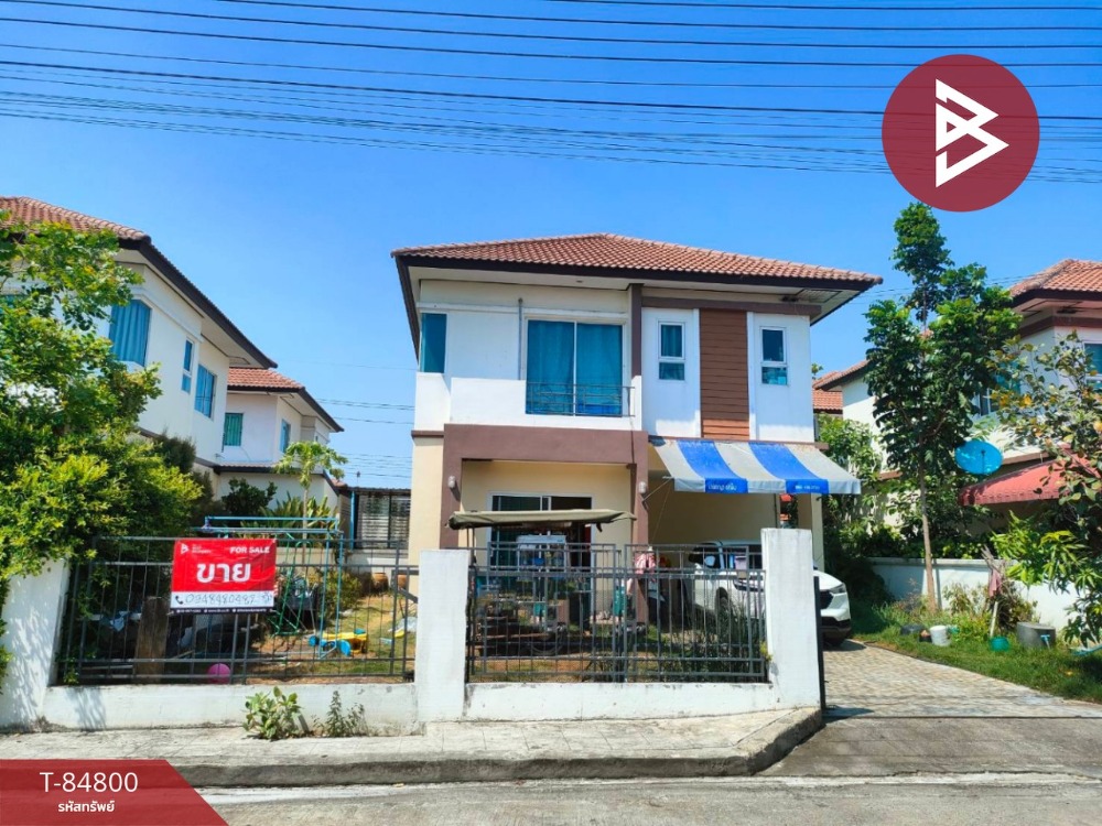 For SaleHouseChachoengsao : Single house for sale KC Suwinthawong Village 2, Khlong Luang Phaeng, Chachoengsao