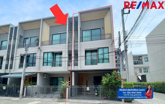 For SaleLandBangna, Bearing, Lasalle : House for sale near BTS Samrong, Soi Sukhumvit 76, The Canvas Sukhumvit Samrong, located on the old railway road.