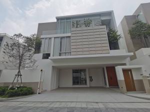 For SaleHouseRama9, Petchburi, RCA : ★ Type M Pollinis ★ Single house 3 Storey, 4 Beds | 69.70 sq.w. 409.00 sq.m. | Near Golden Place Rama 9 300 m., Regent’s International School Bangkok 550 m., Piyavate Hospital 4.3 km.