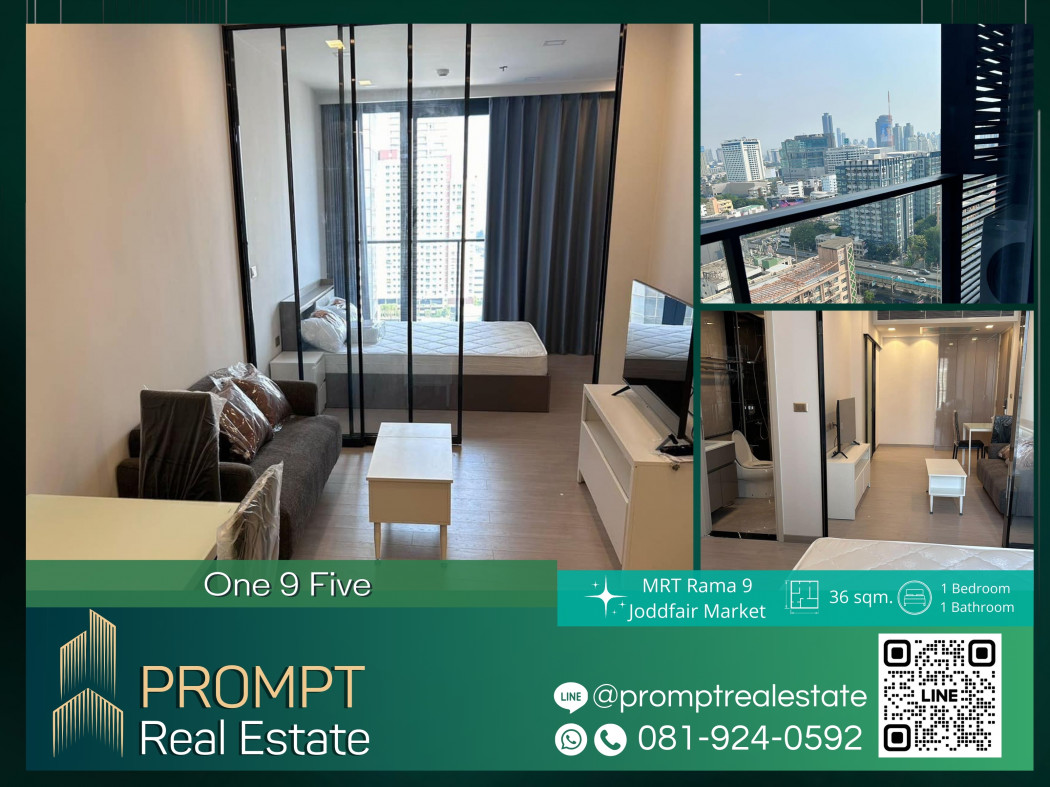 For RentCondoRama9, Petchburi, RCA : PROMPT Rent One9 five - 36 sqm - MRTRama9 JODD FAIRS Centralrama9