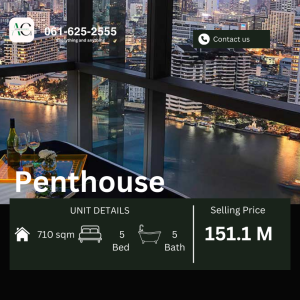 ขายคอนโดวงเวียนใหญ่ เจริญนคร : *EXCLUSIVE BARESHELL PENTHOUSE* The River | 061-567-9963