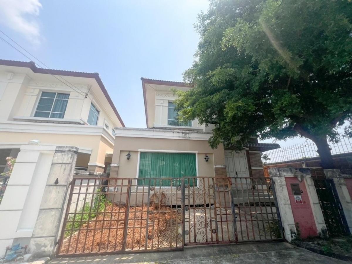 For SaleHouseRama5, Ratchapruek, Bangkruai : Single house for sale with furniture, The City Pinklao, Rama 5, negotiable price, Line ID kruyarr