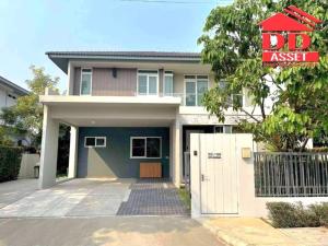 For RentHouseLadkrabang, Suwannaphum Airport : Luxurious detached house for rent, Manthana Bangna-Wongwaen Village. Near Ramkhamhaeng 2 and Mega Bangna Property Code: H8072