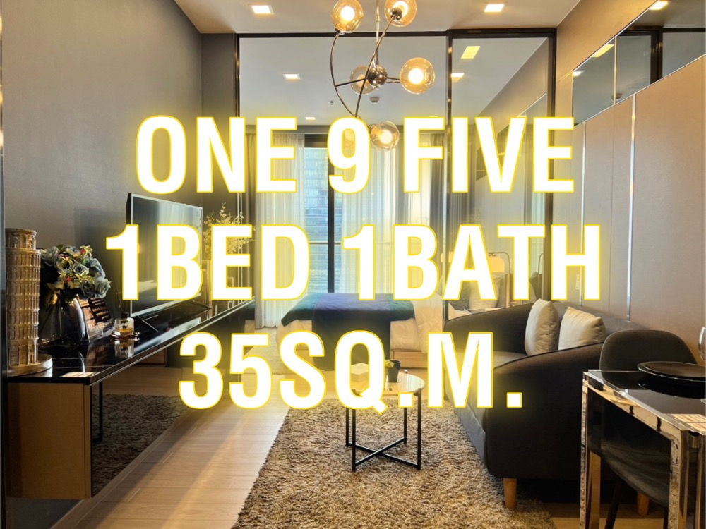 For SaleCondoRama9, Petchburi, RCA : One9Five - 35 sq m. 1 bedroom, 1 bathroom, high floor, beautiful view. Appointment to view 092-545-6151 (Tim)