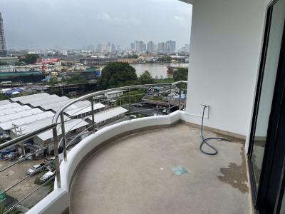 For SaleCondoRama3 (Riverside),Satupadit : Condo for sale Supalai Casa Riva Rama3 212.83 sq m. 3 beds 3 baths 1 living 3 balconies 1 storage 2 parking lots 1 maid separate bathroom