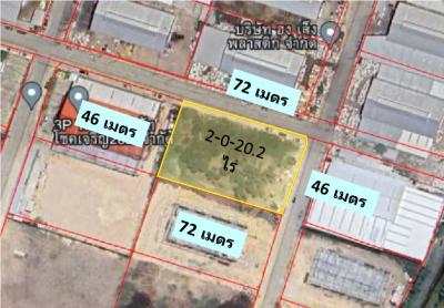 ขายที่ดินสมุทรปราการ สำโรง : ขาย ที่ดินเปล่า แปลงมุม 2 ไร่ 20.8 ตร.วา โครงการสุวรรณบุตร 1  จ.สมุทรปราการ สร้าง โรงงาน โกดัง จุดกระจายสินค้า.