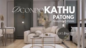 For SaleCondoPhuket : DCondo Kathu Patong for sale, newly renovated, Building B, 8th floor, fully furnished.