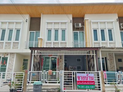 For SaleTownhouseMahachai Samut Sakhon : Townhome for sale, addition, good condition, Golden Town Rama 2, 105 sq m., 16.2 sq m.