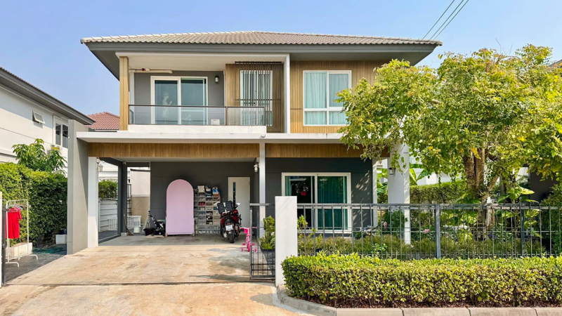 For SaleHouseMaha Sarakham : House for sale, Siwalee Village, Maha Sarakham, 2 floors, 3 bedrooms, 4 bathrooms, 62.5 sq m, 164 sq m.