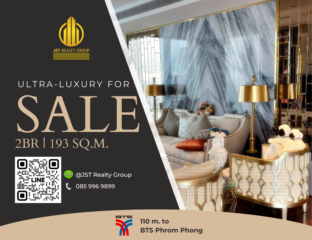 For SaleCondoSukhumvit, Asoke, Thonglor : 💎 Ultra-Luxury 2BR Condo | Marque Sukhumvit | High Floor | Available for Sale | Near BTS Phrom Phong!