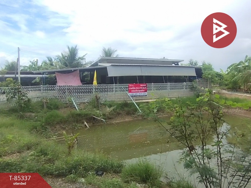 For SaleLandSuphan Buri : Land for sale with 2 houses, area 19 rai 2 ngan 75 square wah, Song Phi Nong, Suphan Buri.