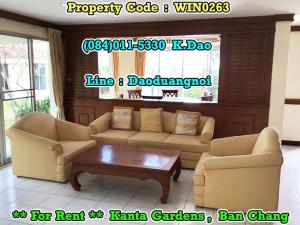 For RentHouseRayong : Kanta Gardens, Ban Chang *** House for Rent ***