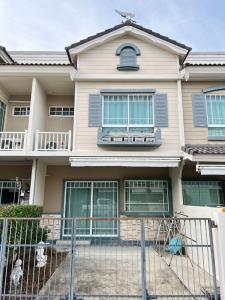 For RentTownhouseSamut Prakan,Samrong : Townhome for rent, Indy Bangna Km 7, beautifully decorated, air conditioned, fully furnished, 2 bedrooms, 3 bathrooms, monthly rental price 25,000 baht/month.