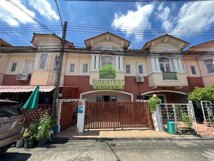 For SaleTownhousePathum Thani,Rangsit, Thammasat : Pruksa Village 111 Rangsit-Bang Phun 2, Pathum Thani, urgent sale, 2-story townhome, area 17.60 sq w, good location, beautiful house, ready to live in.