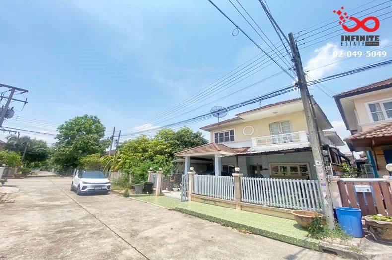 For SaleHousePathum Thani,Rangsit, Thammasat : 2-story detached house for sale, Nanthaya Village, Rangsit, Khlong 7, Thanyaburi Road, good location.