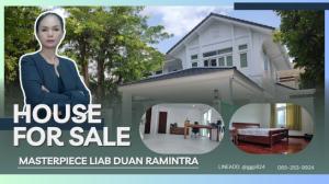 For SaleHouseLadprao, Central Ladprao : 2-storey luxury detached house for sale Masterpiece along Ramintra Pradit Manuntham Expressway, Lat Phrao Subdistrict, Lat Phrao District, Bangkok