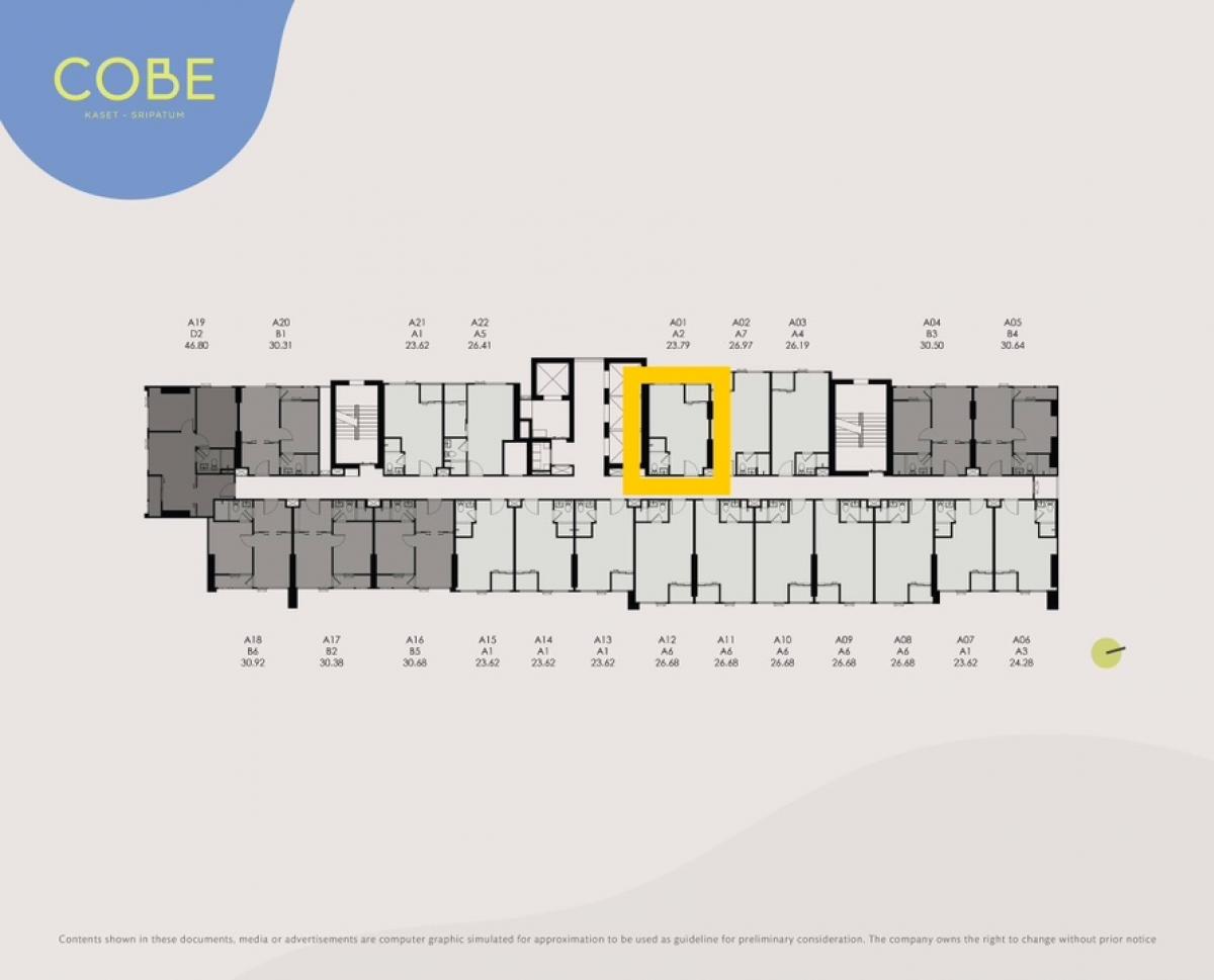 Sale DownCondoKasetsart, Ratchayothin : (Owner Post) Down payment for sale, Cobe Kaset-Sripatum, Studio room, 15th floor, price 2.913 million baht.