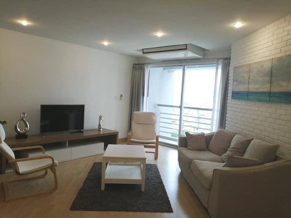 For RentCondoRama3 (Riverside),Satupadit : BANGKOK GARDEN 100 Sq.m. 2bedroom fully furnished 37000 baht