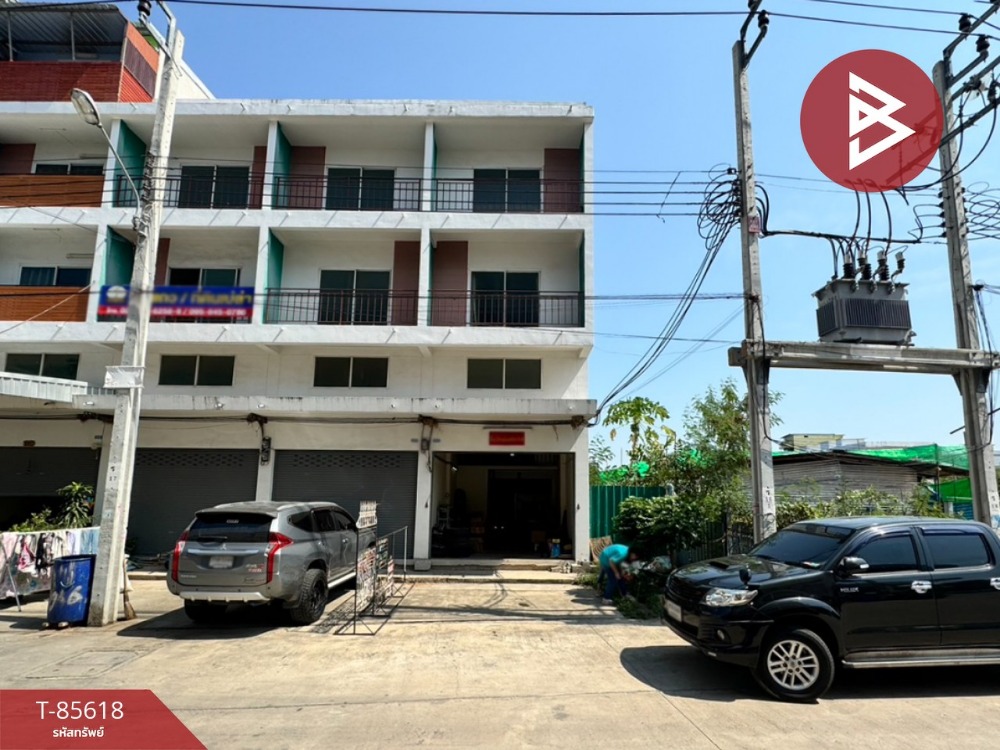 For SaleShophouseRama 2, Bang Khun Thian : Corner commercial building for sale Lansapland Village 2, Bang Khun Thian, Bangkok