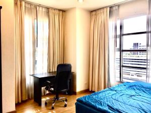 For RentCondoRatchathewi,Phayathai : Baan Klang Krung Siam-Pathumwan, near BTS Ratchathewi, fully furnished, 49 square meters.