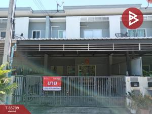 For SaleHouseKanchanaburi : Townhome for sale, The Lana Ville Village, Tha Muang (The Lana Ville Town Home), Kanchanaburi Province.