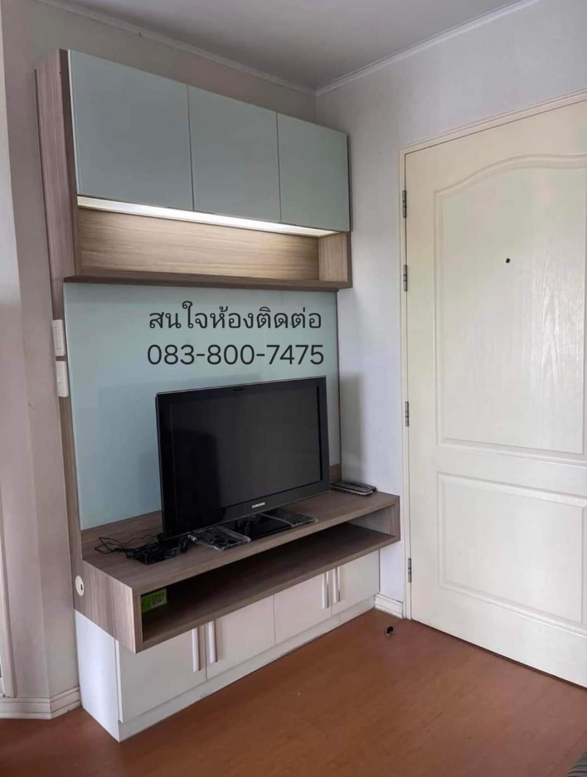 For RentCondoNawamin, Ramindra : 🏢For rent Lumpini Condo Nawamin-Ramintra, beautiful room, built-in furniture, renovated, new floor. Partition room ♥️Furniture Complete electrical appliances, air conditioner, microwave, refrigerator, water heater, TV♥️ Rent 6,500, 2 month warranty, 1 mon