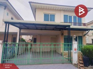 For SaleHousePathum Thani,Rangsit, Thammasat : Semi-detached house for sale, Supalai Ville Village, Wongwaen-Lam Luk Ka, Khlong 3, Pathum Thani.