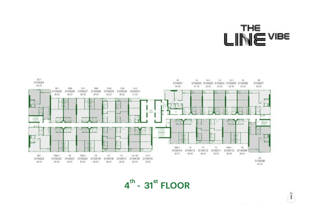 ขายคอนโดลาดพร้าว เซ็นทรัลลาดพร้าว : 📍The Line Vibe 1 Bed 32 Sq.m Selling Price : 3,6900,000 Call/Line : 0954597992