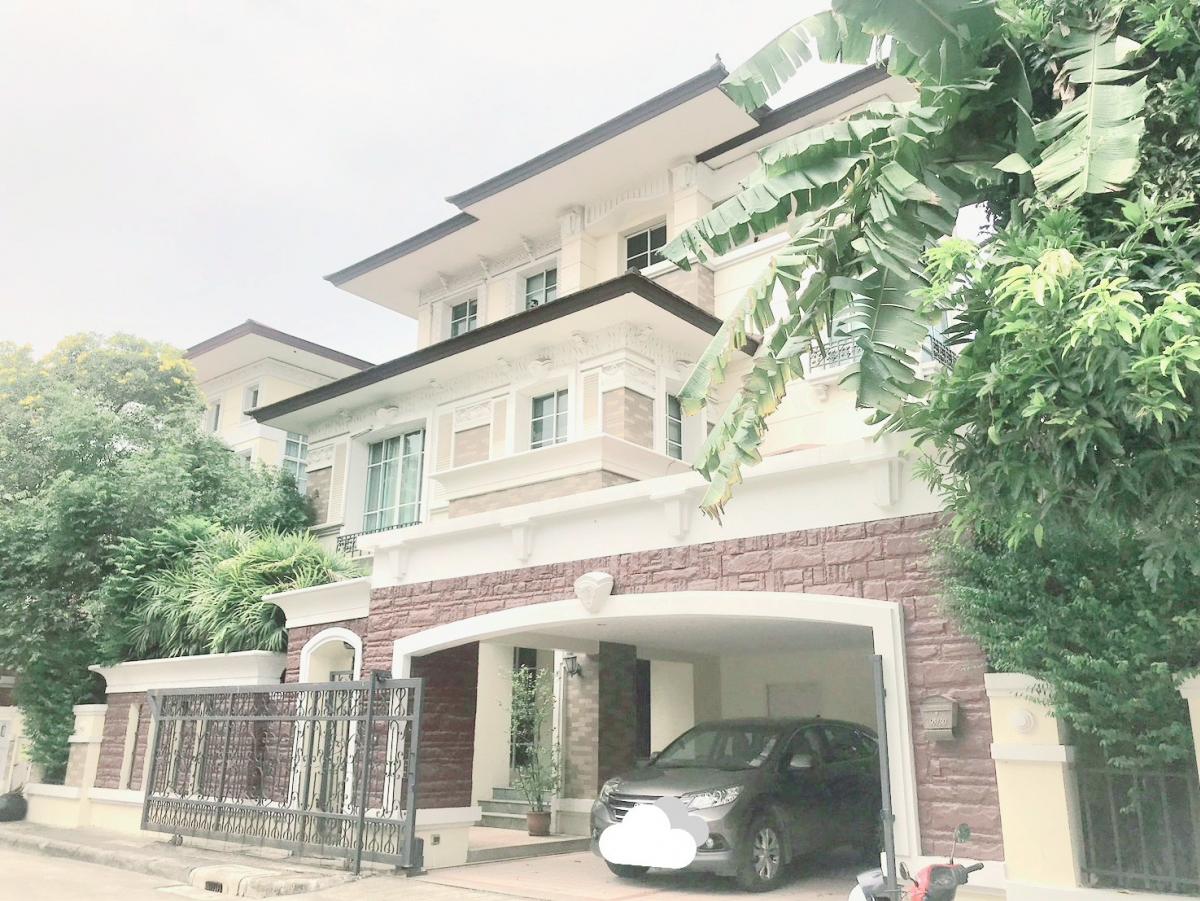 For SaleHouseSapankwai,Jatujak : Luxury house for sale, ready to move in, 3-story detached house in the heart of Ratchada “Baan Klang Krung The Nice Ratchavipha“ 4 bedrooms, 5 bathrooms, 4 parking spaces, shady, pleasant, 25.9 million.