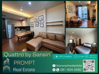 For RentCondoSukhumvit, Asoke, Thonglor : PT0001 - Quattro by Sansiri - 57 sqm - BTS Thonglor