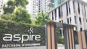 For RentCondoBang Sue, Wong Sawang, Tao Pun : Condo for rent, Aspire Ratchada-Wong Sawang, 2 bedrooms, 1 bathroom, 1 living room, 46 sq m, fully furnished, just carry your bags and move in.