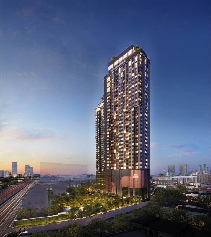 ขายดาวน์คอนโดคลองเตย กล้วยน้ำไท : Life Rama4 Asoke / Combine unit / North-East side/ Benchakitti Park view / Simplex type