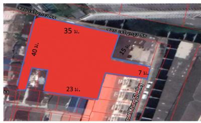 For SaleLandSathorn, Narathiwat : Land for sale, good location, Soi Charoen Krung 57, 3 ngan, 31.2 sq m, near Robinson Bang Rak.