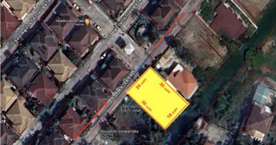 For SaleLandSamut Prakan,Samrong : Land for sale, beautiful plot, land, Sri Dan 22, 1 ngan, 51 sq m, next to a concrete road.